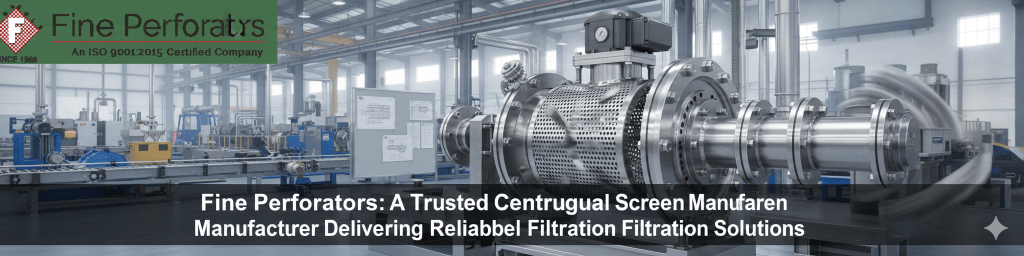 Fine Perforators: A Trusted Centrifugal Screen Manufacturer Delivering Reliable Industrial Filtration Solutions